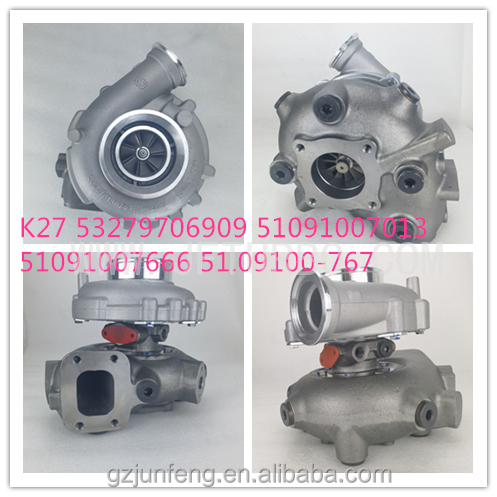K27 turbocharger for MAN Ship with D2876LE423 Engine 53279706909 51091007013 51091007666 51.09100-767
