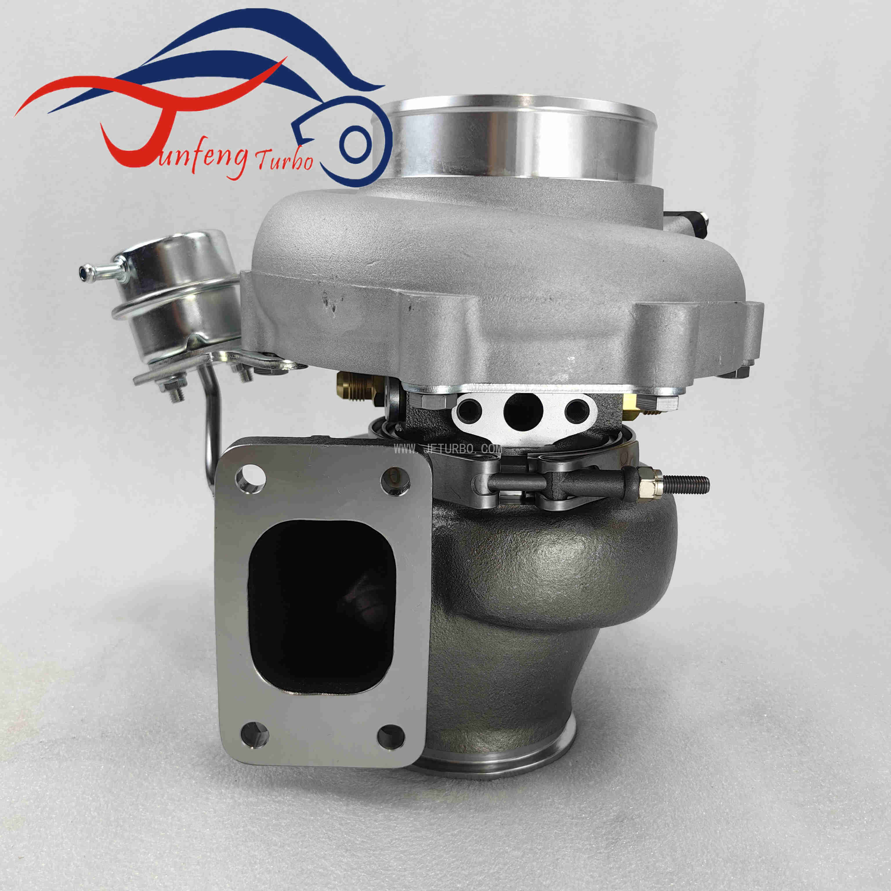 Standard Rotation G35 Turbocharger Assembly Kit G35-1050 T3 Inlet 0.83A/R V-Band Outlet with Wastegated Turbine Housing